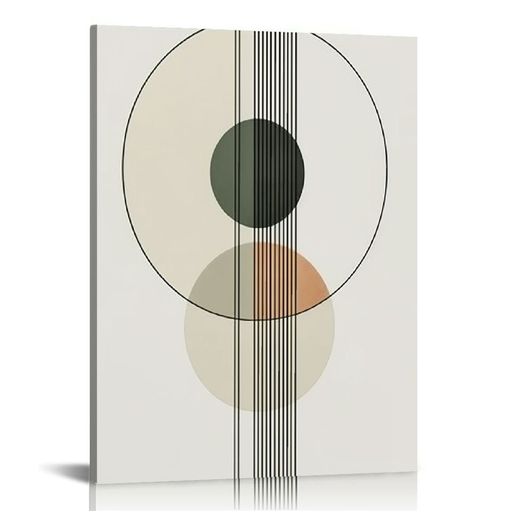 Nawypu Sage Green Framed Wall Art, Minimalist Boho Wall Art Decor