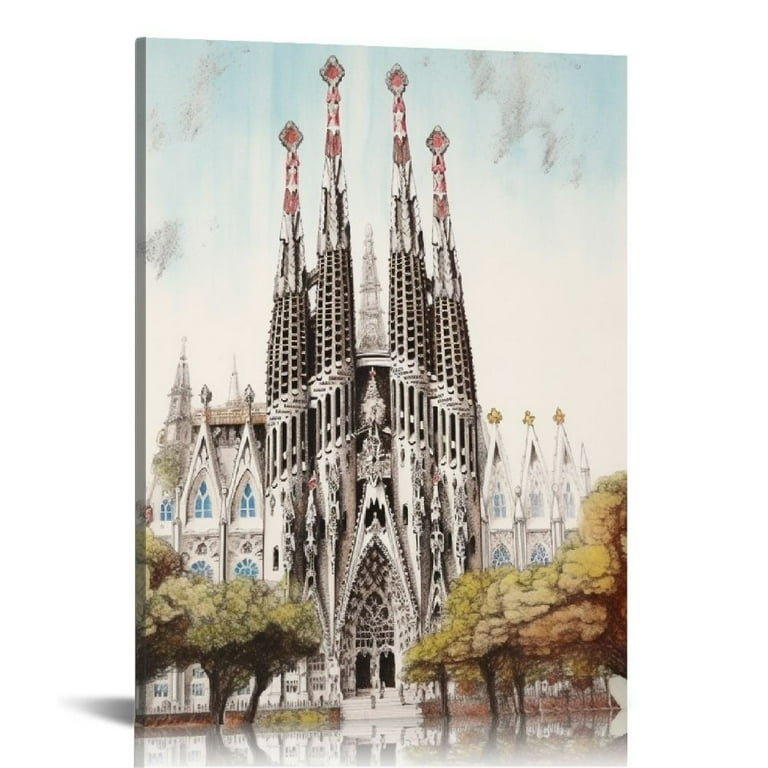 絵画-PUEBLO NUEVO(BARCELONA) Nawypu Sagrada Familia, Barcelona, Spain, Barcelona