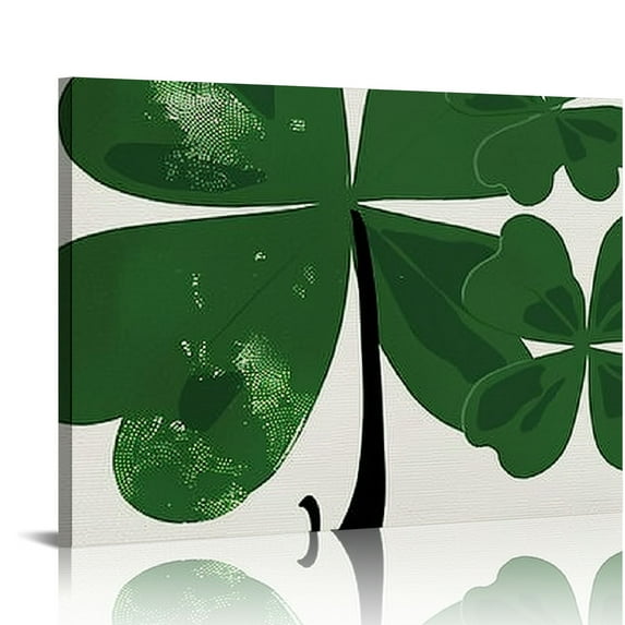 Nawypu Saint Patrick's Day Wall Art Decor,Lucky Shamrock Wall Prints Aesthetic,Green Lucky Wall Decor for Teen Girls Dorm,Wall Posters for Living Room Bedroom Porch Decor
