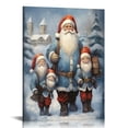 thumbnail image 1 of Nawypu  Santa Claus With Two Children In Winter Poster Canvas Wall Art Print Room Wall Decor Bedroom Aesthetic Living Room Decor Christmas Gift (16x24inch-No Framed), 1 of 4
