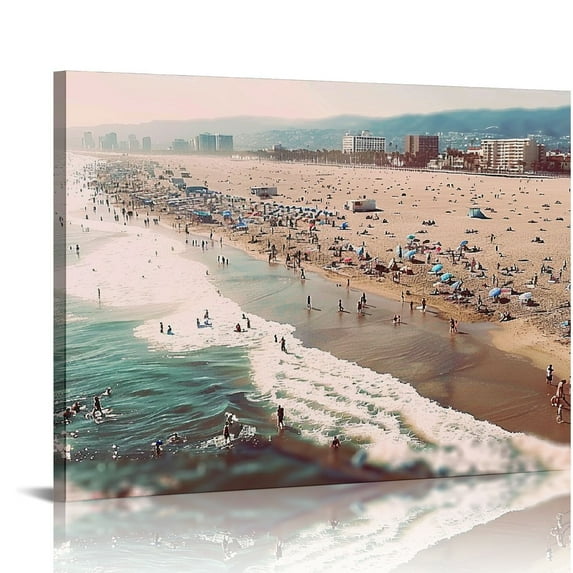 Nawypu Santa Monica & Venice Beach Photography Photographic Prints, Ferris Wheel, Pacific, Beach Walk, Boardwalk Art Decor Poster Sign