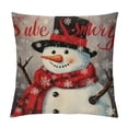 thumbnail image 1 of Nawypu  Set of  Christmas Snowman Winter Throw Pillow Cover  Let it Snow Red Cardinal Birds Holiday Xmas Outdoor Home Decor Pillows Cushion Case for Sofa Couch, 1 of 5