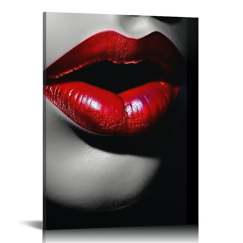 Awypu Sexy Girl Smoking Wall Art Modern Home Decor Sexy Women with Red ...