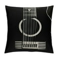 thumbnail image 1 of Nawypu  Simple Music Throw Pillow Covers Black and White Piano&nbsp;Keyboard Guitar Vinyl Record with Inspirational Quotes Letters Pillow Cases Cushion Cover, 1 of 5