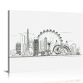 thumbnail image 1 of Nawypu Singapore Architectural Beauty, Asia Travel Adventures &amp; Historical Places Bucket List Vacation Cityscape Wall Art Decor Black &amp; White Print - Anniversary Travel Gift Ideas, 1 of 4