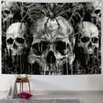 thumbnail image 1 of Nawypu Skull Tapestry Gothic Black and White Tapestry wall hanging Dark Skeleton horror tapestry Aesthetic cool tapestry for bedroom Living Room Dorm, 1 of 6