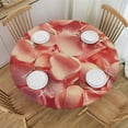 thumbnail image 1 of Nawypu  Small Round Tablecloth, Coral Washable Polyester Table Cloth for, Heart Shaped Flower Petals, Fit Round Tables, Holiday Party Home Kitchen Dining Table Decoration, Multicolor, 1 of 7