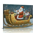 thumbnail image 1 of Nawypu  'Snowman Santa In Sleigh' by Christine Rotolo, Canvas Wall Art,, 1 of 4