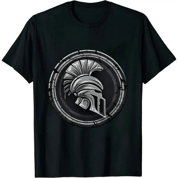 Nawypu Spartan Warrior Helmet Ancient Greek Vintage T-Shirt