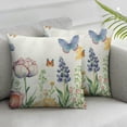 thumbnail image 1 of Nawypu Spring Pillow Covers , Tulip Lavender Butterfly Farmhouse Throw Pillow Covers Flowers Decorative Mother's Day Pillowcase Spring Decor for Home Couch Sofa Outdoor White, 1 of 6