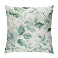 thumbnail image 1 of Nawypu Spring Sage Green Leaf Pillow Covers 18x18,Eucalyptus Floral Watercolor Pillow Cushion Cases, Gray Seafoam Leaves Print Modern Throw Pillows Cover Decor Gifts for Bed Couch Sofa Living Room, 1 of 5