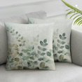 Nawypu Spring Sage Green Leaf Throw Pillow Covers Set of 2 Summer