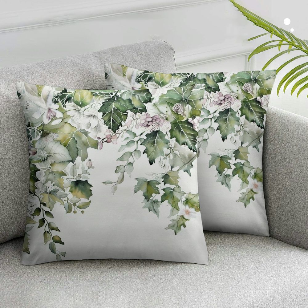Nawypu Spring Sage Green Pillow Covers Set of 2 for Watercolor ...
