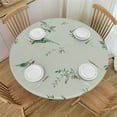 thumbnail image 1 of Nawypu  Spring Summer Eucalyptus Floral Table Cloth Round Spring Sage Green Leaves Tablecloth Spring Floral Decorations Tabletop Cover for Home Kitchen Dining Room Holiday Party Decor, 1 of 7