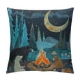 thumbnail image 1 of Nawypu Spring Throw Pillow Covers Bear Mountain Abstract Moon Tree Funny Design Star Dog Blue Washable Decorative Cozys Couch Bedroom Living Rooms Room Cushion Covers, 1 of 5