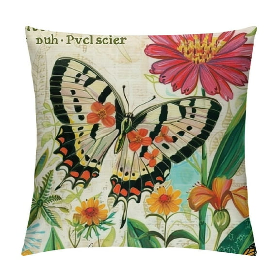 Nawypu Square Decorative Soft Throw Pillow Covers for Chair, Deco Indoor,