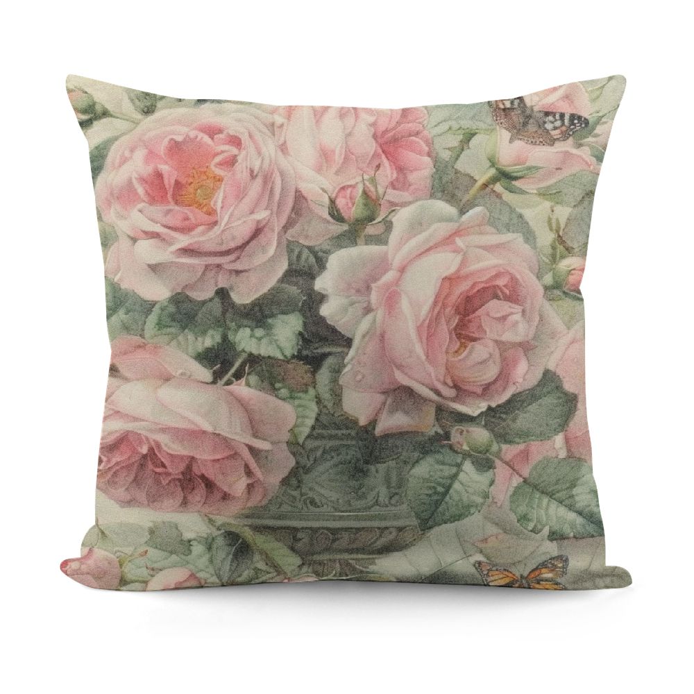 Nawypu Square Decorative Throw Pillow Case Cushion Cover,Vintage Shabby