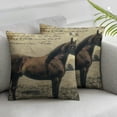 thumbnail image 1 of Nawypu Square Pillow Cover - Decorative Throw Pillowcase, Farmhouse Horse 2pcs, 1 of 6
