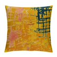 thumbnail image 1 of Nawypu Square Plaid Striped Cushion Case Luxury Modern Throw Pillow Cover Decorative Pillow for Couch Sofa Living Room Bedroom Car, Yellow, 1 of 5