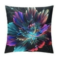 thumbnail image 1 of Nawypu Square Throw Pillow Covers Beautiful Blooming Glowing Flower Pillow Cases Decorative for Home Bedroom Sofa Colorful Petals Natural Floral Painting Pillowcases Standard Size, 1 of 5