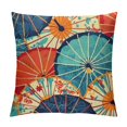 thumbnail image 1 of Nawypu  Square Throw Pillow Covers Colorful Japanese Umbrellas Pattern Pillow Cases Decorative for Home Bedroom Sofa Pillowcases Standard, 1 of 5