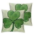 thumbnail image 1 of Nawypu St. Patricks Day Pillow Covers Clovers Decorative Throw Pillows Decoration Holiday Party Green Cushion Case for Home Couch Sofa 2pc, 1 of 6