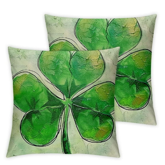 Nawypu St Patricks Day Pillow Covers St Patricks Day Decorations, Gnome Pillow Covers Decoration Clover Lucky Decoration Happy Shamrock Throw Pillowcase for Home Office Sofa 2pc