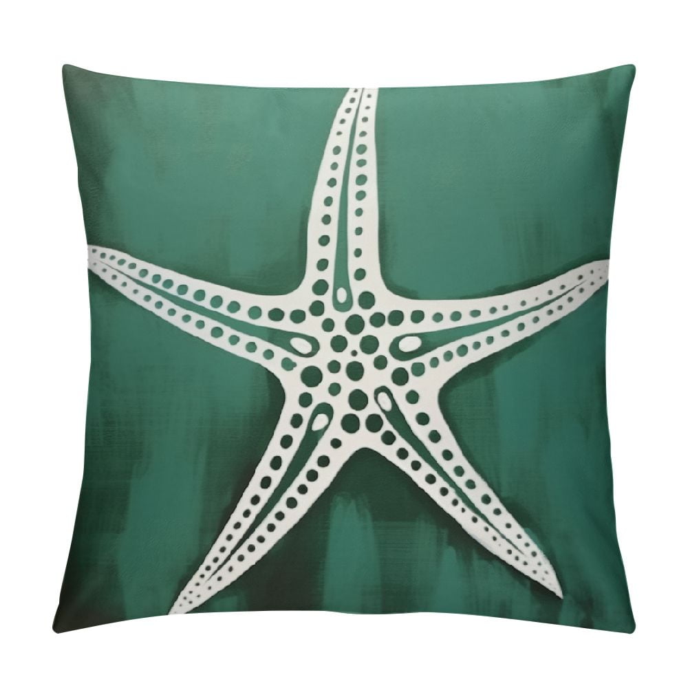 Nawypu Starfish Pillow Covers Sea Turtle Outdoor Pillows Nautical Theme