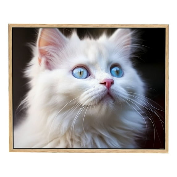 Nawypu Stupid Kitten Animal Pictures Home Office Art Poster Wall Art Canvas Prints Poster For Home Office Decorations With Framed