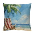 thumbnail image 1 of Nawypu Summer Decor Pillow Covers Hello Sunshine Beach Vibes Throw Pillow Case Holiday Beach Decorative Cushion Case for Outdoor Activity Sofa Home Farmhouse Couch Office White, 1 of 5