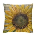 thumbnail image 1 of Nawypu Summer Decor Pillow Covers Hello Sunshine Yellow Sunflower Throw Pillow Case Farmhouse Decorative Cushion Case for Outdoor Activity Sofa Home Couch Office White, 1 of 5