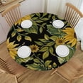 thumbnail image 1 of Nawypu  Sunflower Butterfly Pattern Round Tablecloth Farmhouse Retro Table Cloth Table Cover for Home Decor Party Kitchen Dinning Picnic Fall Mother Day Outdoor Indoor, 1 of 7