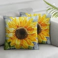 thumbnail image 1 of Nawypu Sunflower Pillow Covers Green Buffalo Plaid Yellow Floral Throw Pillow Cases Spring Summer Holiday Farmhouse Decorations  Cushion Cover Outdoor, 1 of 6