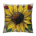 thumbnail image 1 of Nawypu  Sunflower Throw Pillow Cover Spring Decor Farmhouse Home Decoration Square Truck Simple Retro Vintage Pillowcase Truck for Sofa Bench Living Room Home Decor, 1 of 5