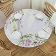 thumbnail image 1 of Nawypu Tablecloth Round Table Cover Flower-11 100% Polyester Fiber White, 1 of 7