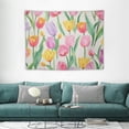 thumbnail image 1 of Nawypu Tapestry, Colorful Tulips Floral Tapestry for Bedroom Wall Tapestry Hanging Wall Blankets Room Wall Decor Home Decoration Art, 1 of 7