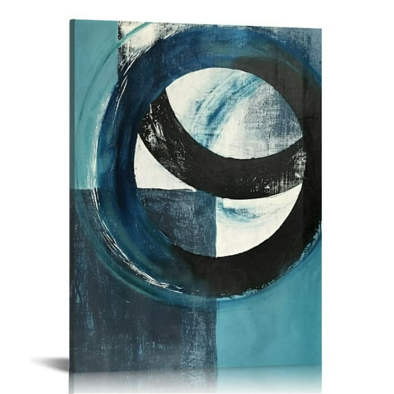 Nawypu Teal Tree Canvas Wall Art Turquoise Wall Decor Canvas Prints, Framed Artwork for Living Room Bedroom Decoration