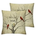 thumbnail image 1 of Nawypu The Bundle of Cardinal Home Decorative Throw Pillow Cover Spring Cardinal Sign Set of 2, Red Bird Home Decorations  Outside Square Pillowcase Farmhouse Decor for Sofa Couch, 1 of 6