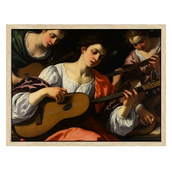 Nawypu The Musicians Poster by Caravaggio - Caravaggio Canvas Wall Art - Renaissance Poster - Reproductions for Living Room, Bathroom, Home The Musicians Poster