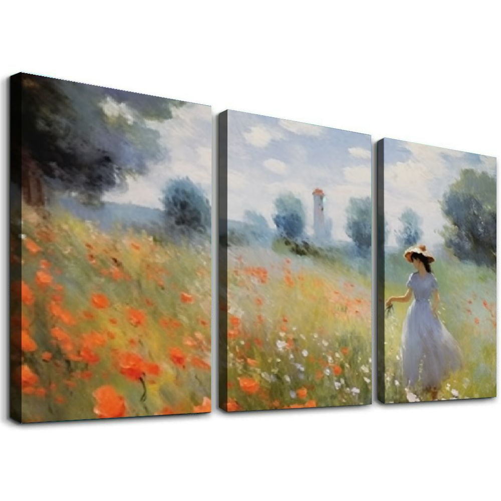 Nawypu The Poppy Field Near Argenteuil Giclee Canvas Prints Wall Art of ...