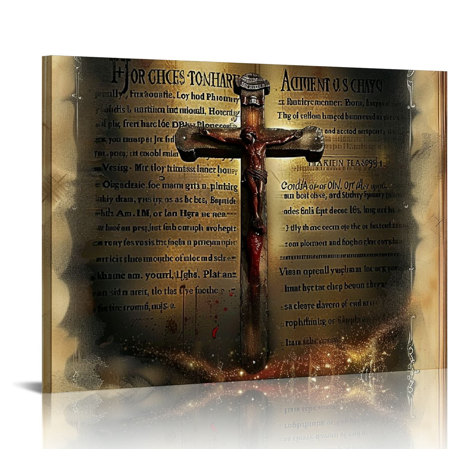 Nawypu The Ten Commandments Cross Decor Wall Art Commandments Bible