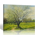 thumbnail image 1 of Nawypu The White Orchard by Van Gogh Famous Oil Paintings Reproduction Canvas Prints Wall Art Green Picture for Home Decorations Modern Stretched and Framed Landscapes Giclee Artwork, 1 of 4