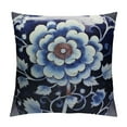 thumbnail image 1 of Nawypu  Throw Pillow Cover Blue White Porcelain The Flower Cushion Case Home Office Sofa Hidden Zipper Pillowcase Standard Two Sides Printed, 1 of 5