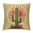 thumbnail image 1 of Nawypu  Throw Pillow Cover Brown Arizona Desert Cactus at Sunset Old Southwest Square Decorative Throw Pillow Cushion Case for Home Couch Living Room Bed Sofa Car Pillowcase, 1 of 5