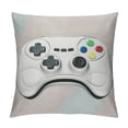 thumbnail image 1 of Nawypu Throw Pillow Cover Gamer Video Games Controller White Joystick Modern Game Pad Funny Design Decor Lumbar Pillow Case Cushion for Sofa Couch Bed Standard Queen, 1 of 5