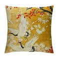 thumbnail image 1 of Nawypu Throw Pillow Cover Japanese Beautiful Kimono of Illustrations Japan Asia Crane Decorative Pillow Case Home Decor Square Pillowcase, 1 of 5
