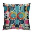 thumbnail image 1 of Nawypu  Throw Pillow Cover Modern Design Geometric Circles Abstract Art Grunge Background Graffiti Style Square Pillow Case Cushion Cover for Home Car Decorative, 1 of 5