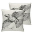 thumbnail image 1 of Nawypu  Throw Pillow Cover Sketch Sparrow Rectangular Sofa Pillow Case Cushion Cover for Home Couch Bed Decor  2pcs, 1 of 6
