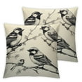 thumbnail image 1 of Nawypu  Throw Pillow Cover Sparrow Bird Rectangular Sofa Pillow Case Cushion Cover Home Couch Bed Decor 2pcs, 1 of 6