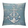 thumbnail image 1 of Nawypu  Throw Pillow Cover Summer Nautical Anchor Distressed Beach Decorative Pillow Case Home Decor Square Pillowcase, 1 of 5